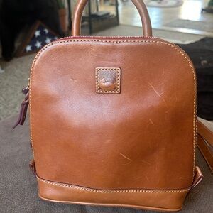 Dooney & Bourke Tan Leather womens backpack